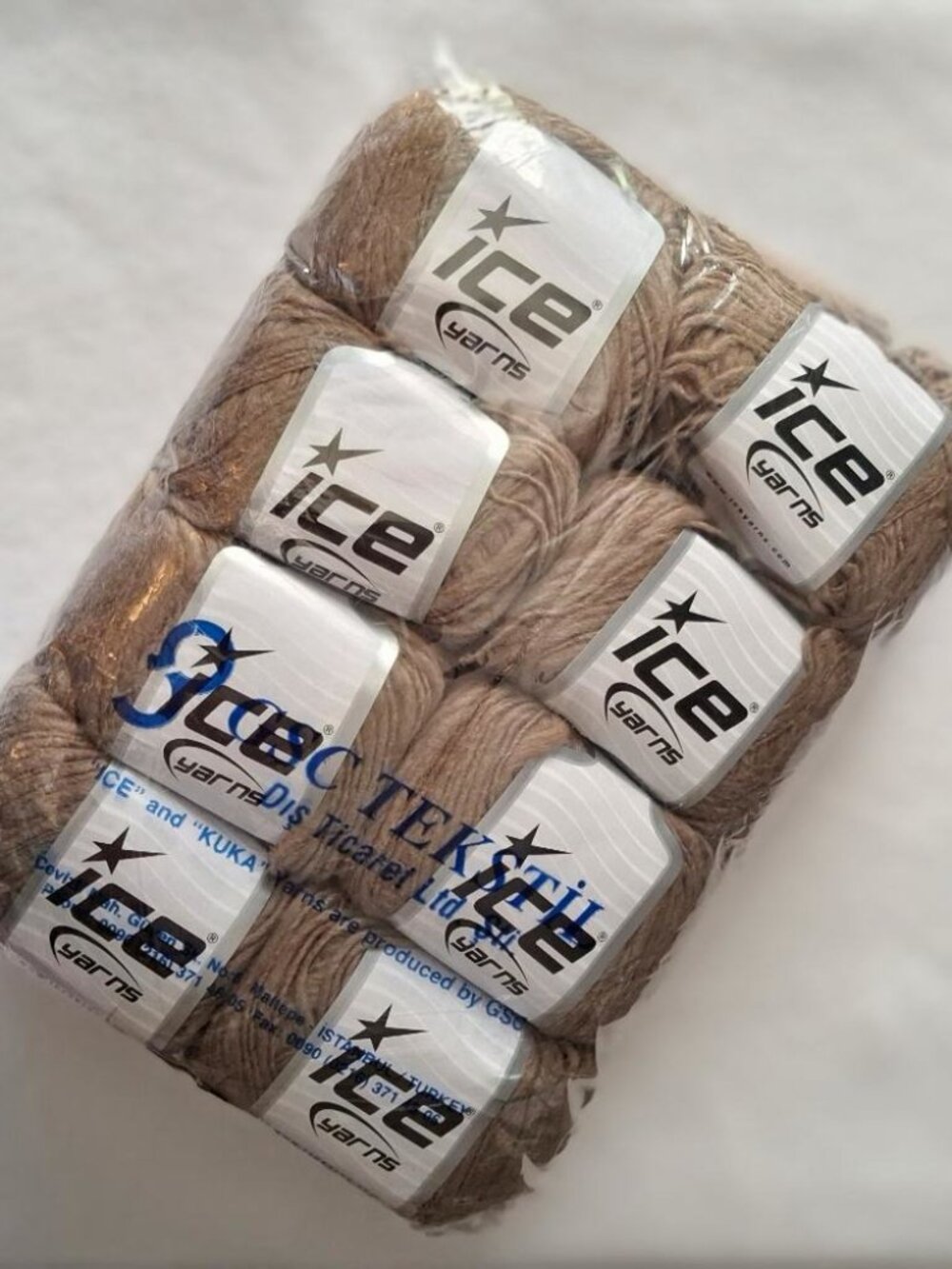 Lot of 8 Flamme Wool Light Camel